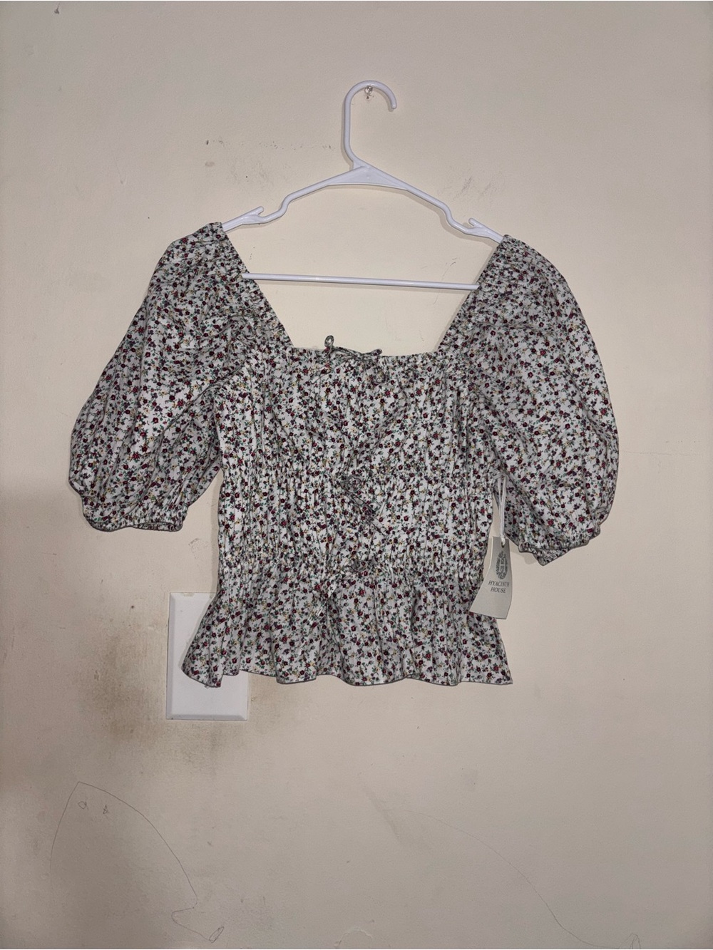 Tuckernuck‎ Hyacinth House Floral Smocked Stretch top Size S
